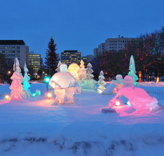 Ice sculptures in Edmonton